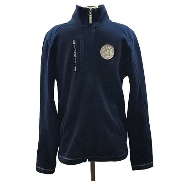 Porsche Design Driver Selection performance #1 fleece jacket men navy blue SZ S - Picture 1 of 11